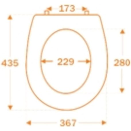 06 8605027402329 Arena WC ülőke rozsdamentes zsanérral