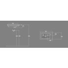 9050 AQUALINE ZUNO 50 mosdó 50x25 cm