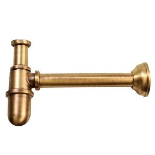 9596 Mosdó szifon, retro, réz/bronz