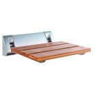 SAPHO AQUALINE felhajtható zuhanyülőke, 32x23cm, max:160kg, bambusz