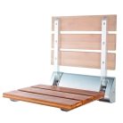 SAPHO AQUALINE felhajtható zuhanyülőke, 32x23cm, max:160kg, bambusz