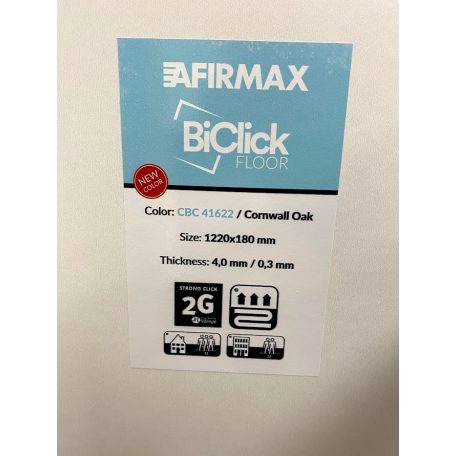 AFIRMAX BiClick vinyl padló 4.0/0.3 CORNWALL TÖLGY 180x1220mm 2,196 m2/box (5905167824283)