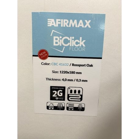 AFIRMAX BiClick vinyl padló 4.0/0.3 ROSSPORT TÖLGY 180x1220mm 2,196 m2/box (5905167824290)