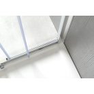 SAPHO GELCO SIGMA íves zuhanykabin 90x90 cm, transzparent üveg, dupla eltolható ajtó