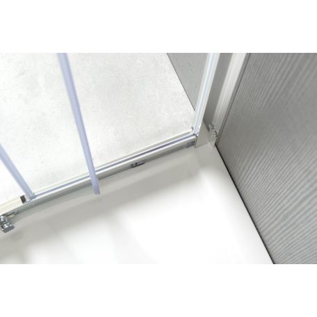 SAPHO GELCO SIGMA íves zuhanykabin 90x90 cm, transzparent üveg, dupla eltolható ajtó