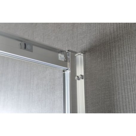 SAPHO GELCO SIGMA íves zuhanykabin 90x90 cm, transzparent üveg, dupla eltolható ajtó