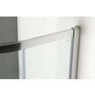 SAPHO GELCO SIGMA íves zuhanykabin 90x90 cm, transzparent üveg, dupla eltolható ajtó