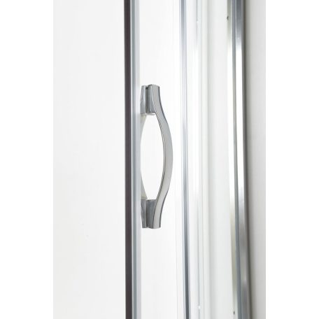 SAPHO GELCO SIGMA íves zuhanykabin 90x90 cm, transzparent üveg, dupla eltolható ajtó