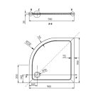 SAPHO GELCO SIGMA íves zuhanykabin 90x90 cm Brick üveg dupla eltolható ajtó