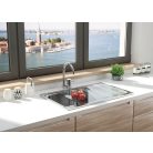 Deante ASTER Mosogató csaptelep, lehajtható U alakú kifolyócsővel, króm