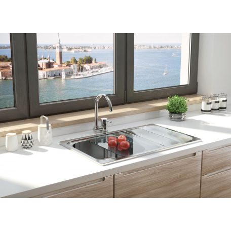 Deante ASTER Mosogató csaptelep, lehajtható U alakú kifolyócsővel, króm