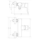 06 BCW040M Werbena Zuhanycsaptelep zuhanyszett nélkül