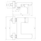 Deante AZALIA Kádtöltő csaptelep