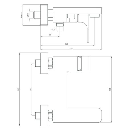 Deante AZALIA Kádtöltő csaptelep