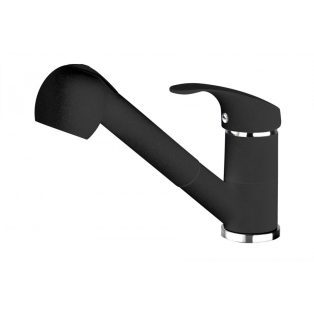 06 BDP271M PEPE Kihúzható fejes mosogató csaptelep, fekete