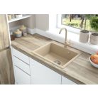 06 BEW762M Nemezja magasított mosogató csaptelep - homok