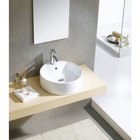 SAPHO YAKARTA kerámiamosdó, kerek, leeresztő nélkül, átm:46cm