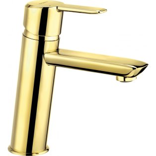   DEANTE ARNIKA WASH BASIN MIXER WITHOUT POP-UP WASTE, GOLD - NEW AUGUST 2021