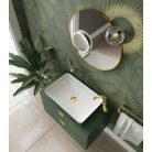 DEANTE ARNIKA WASHBASIN MIXER WITH U SPOUT WITHOUT POP-UP WASTE, GOLD - NEW AUGUST 2021