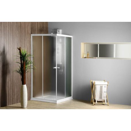 BTQ800 AQUALINE ALAIN szögletes zuhanykabin 800x800 mm, BRICK üveg