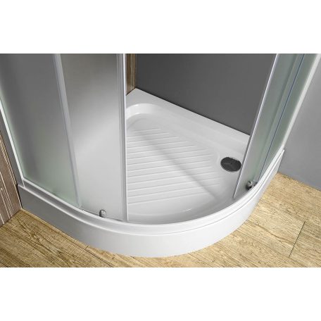BTR800 AQUALINE ARLEN Íves zuhanykabin 800X800 cm, fehér, BRICK üveg (YQ800 helyett)
