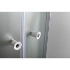 BTR900 AQUALINE ARLEN íves zuhanykabin 900x900 mm, fehér, BRICK üveg (YQ900 helyett)