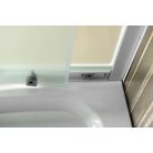 BTR900 AQUALINE ARLEN íves zuhanykabin 900x900 mm, fehér, BRICK üveg (YQ900 helyett)