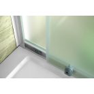 SAPHO AQUALINE AMADEO eltolható zuhanyajtó, 120cm, BRICK üveg