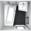 Ravak Akrilkád 10° 160x95 R fehér