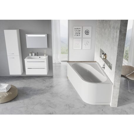 Ravak Akrilkád CHROME 160x105 L fehér
