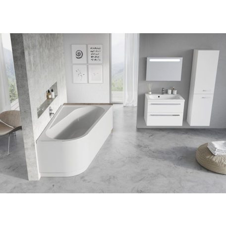 Ravak Akrilkád CHROME 160x105 R fehér