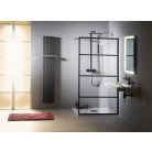 SAPHO GELCO CURE BLACK fix zuhanyfal, 1000mm, matt fekete 