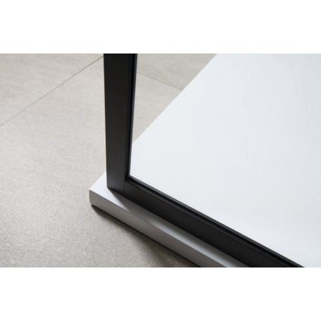 SAPHO GELCO CURE BLACK fix zuhanyfal, 1200mm, matt fekete