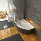 Ravak Akrilkád ROSA II 150x105  balos fehér