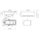 Ravak Akrilkád VANDA II 160x70 fehér