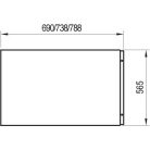 Ravak Akrilkád oldallap A "U" 70 fehér