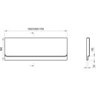 Ravak Akrilkád A előlap CHROME 150 fehér