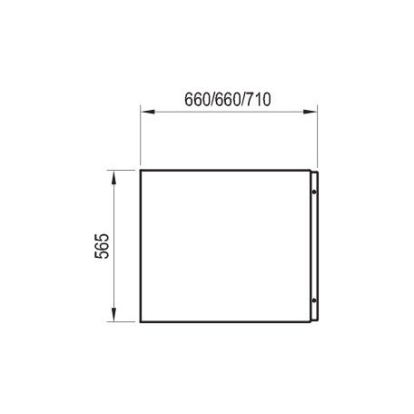 Ravak Akrilkád A oldallap CHROME 70 fehér