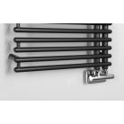 SAPHO AQUALINE TUBINI fürdőszobai radiátor, 496x1126mm, Antracit