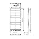 SAPHO AQUALINE BONDI fürdőszobai radiátor, 450x934mm, Antracit