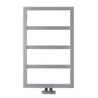 SAPHO DENALI fürdőszobai radiátor, 550x904mm, 292W, struktúrált ezüst