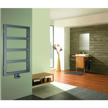 SAPHO DENALI fürdőszobai radiátor, 550x904mm, 292W, struktúrált ezüst