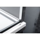 SAPHO POLYSAN EASY LINE Zuhanyajtó, 1600mm, transzparent üveg