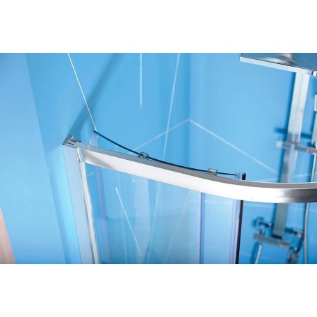 SAPHO POLYSAN EASY LINE íves zuhanykabin, 900x900mm, transzparent üveg
