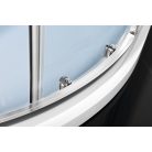 SAPHO POLYSAN EASY LINE íves zuhanykabin, 900x800mm, transzparent üveg