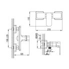 FC411 AQUALINE FACTOR zuhanycsaptelep zuhanyszett nélkül, króm
