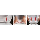 SAPHO AQUALINE DONA WC-ülőke, soft close, easy take, PP, fehér, (FD121)