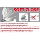 SAPHO AQUALINE DONA WC-ülőke, soft close, easy take, PP, fehér, (FD121)