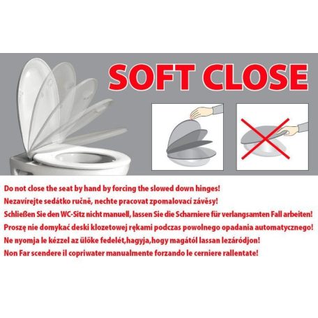 SAPHO AQUALINE DONA WC-ülőke, soft close, easy take, PP, fehér, (FD121)