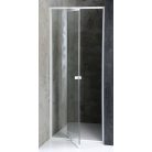 SAPHO AQUALINE AMICO nyíló zuhanyajtó, 100-122x185cm, fehér profil, 6mm transparent üveg